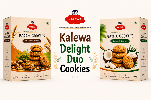 Kalewa Delight Duo Cookies (100g + 100g) — Kalewa Bajra Cookie