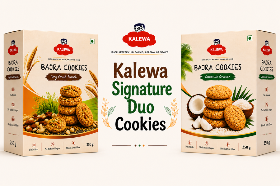 Kalewa Signature Duo Cookies (250+250 gm) — Kalewa Bajra Cookie
